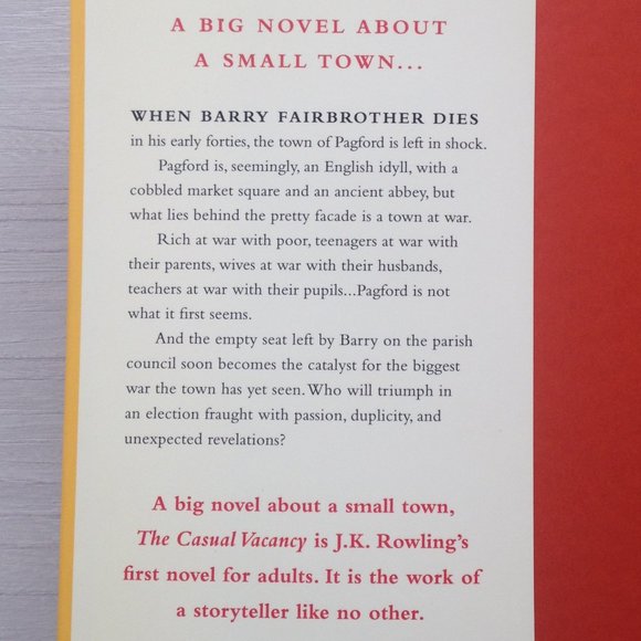 J. K. Rowling - The Casual Vacancy - Picture 2 of 3
